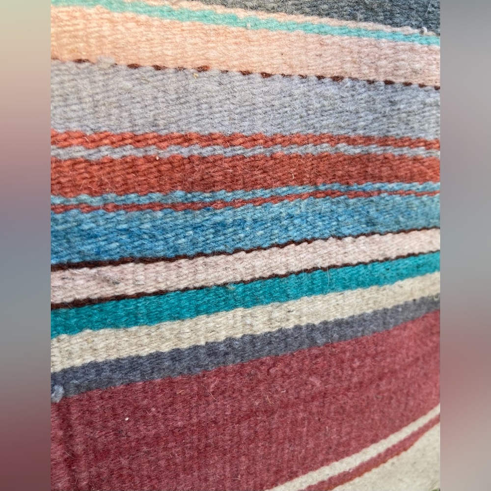 100% Wool, Hand Woven Southwest Area Rug 30” x 60”